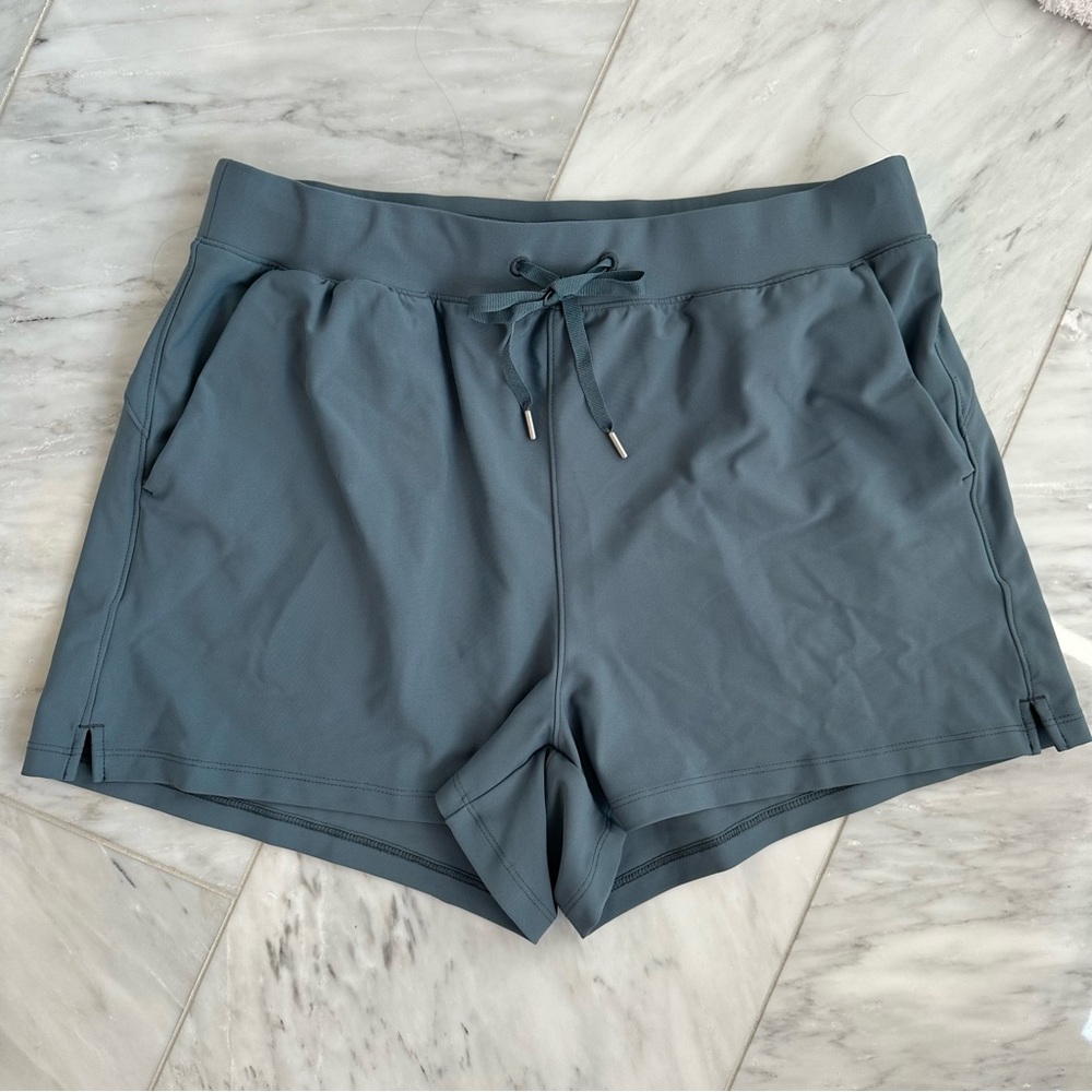 Old Navy High Rise Powersoft Shorts - Slate Blue - Sz L